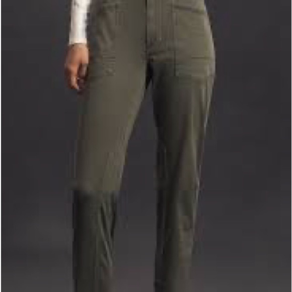 Pilcro pull on front pocket pants like blue/mint color size small - Picture 2 of 5